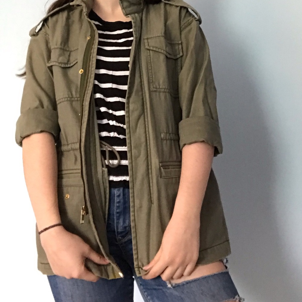 Green army jacket